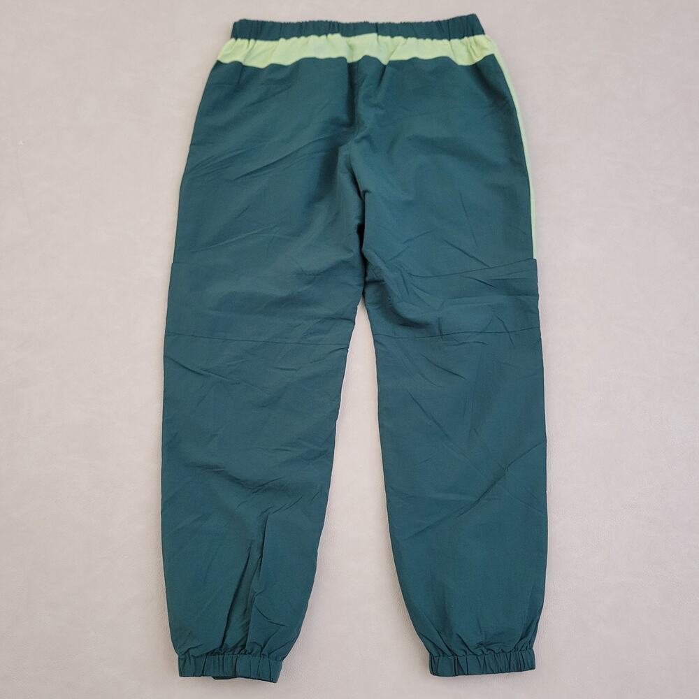 Vintage Fila Track Pants Mens L Teal Expedition Nylon Joggers Retro - Picture 9 of 12